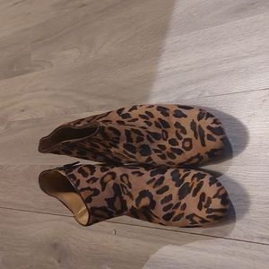 Nine West Leopard Ankle Boots